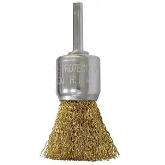 Щітка крацовка Чашка, латунна зі шпилькою, 24мм Spitce | 18-081