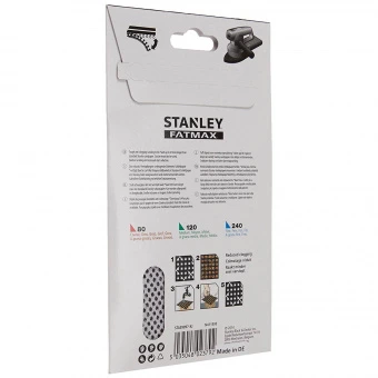 STANLEY Сетка шлифовальная , 100х165 мм, 3 листа, зернистость 120 мкм 