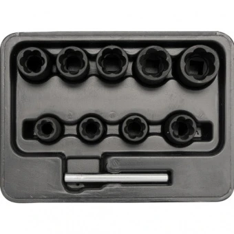 YATO Набір головок для видалення зломаних гвинтів YATO : квадрат 3/8", h= 10 мм. 1 (Шт/Набір)  | YT-