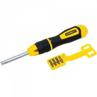 STANLEY 0-68-010 Отвертка + 10 насадок "DynaGrip" реверсивная на блистере