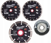 MILWAUKEE Комплект алмазных дисков PROMO DU 230+125+Fixtec гайка XL | 4932478957