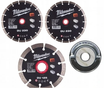 MILWAUKEE Комплект алмазных дисков PROMO DU 230+125+Fixtec гайка XL | 4932478957