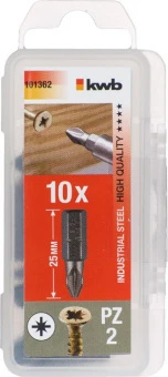 KWB 101362 Набор бит 1/4 '' PZ 2 / 25мм 10шт