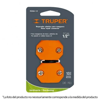 TRUPER REMA-1/2 З"єднувач садовий для шлангу, Пластик, ремонтний 1/2"