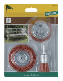 Wolfcraft набор нейлоновых щеток  // 2741000