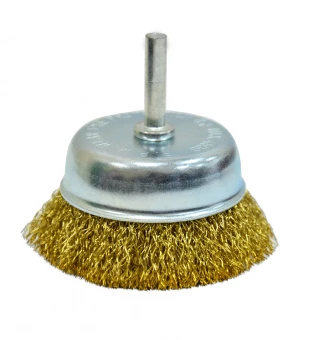 18-082 Щітка-крацовка "Чашка" латунна зі шпилькою, 50 мм | Spitce