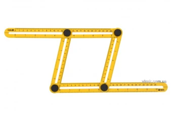 VOREL Шаблон - лінійка для перенесення вимірів, 25х12см. габ. 310 х 175 х 25 мм  | 18470