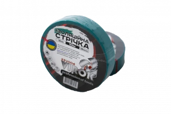 VIROK Стрічка ізоляційна : 15мм х 10 м x 0,18 мм ЗЕЛЕНА  | 23V004