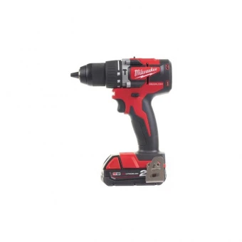 MILWAUKEE Дриль-шурупокрут з ударом акумуляторний , M18 CBLPD-202C,60Нм, | 4933464320