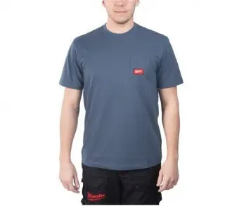 MILWAUKEE Футболка с короткими рукавами синяя размер S | 4932493013