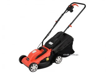 YATO Газонокосарка на 4-х колесах електромережева YATO, 1300 Вт, обрізний діап. Ø= 33 см, ємн.- 30 л