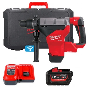 MILWAUKEE Перфоратор аккумуляторный бесщёточный SDS PLUS M18 FHM-121C FUEL (Li-Ion12Ач) | 4933464894