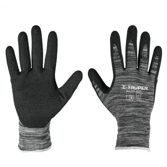 TRUPER Рукавички нейлон, нітрилове покриття, L  // GU-133