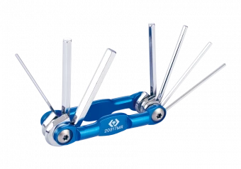 KING TONY Алюминиевый складной шестигранный ключ 1.5-6 мм, 7 предметов | 20317MR