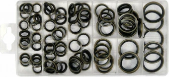 YATO Шайби сталево-гумові YATO: Ø= 10- 24 мм, 90 шт  | YT-068581