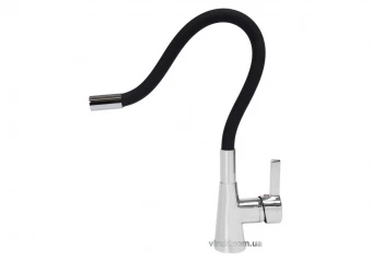 FALA Змішувач води "FLEXIBLE" для раковини з гнучкою чорною лійкою  | 75705