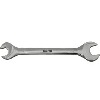 Ключ ріжковий двосторонній Cr-V 21х23мм Berg | 48-114