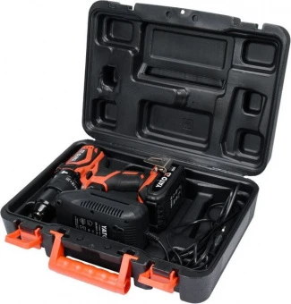 YATO Шуруповерт-дриль ударний безщітковий акумуляторний YATO : 18 В. Li-Ion, F= 42Нм, 2 АГ, Ø≤13 мм 