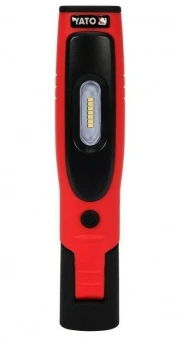 YATO Ліхтар акумулят. Li-Ion- 3.7V, YATO з 3,5Вт і 3Вт світлодіодами, магнітом в компл. з USB зарядн