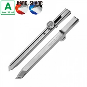 TAJIMA Нож сегментный 9мм, нержавеющая сталь LC302, винтовой фиксатор