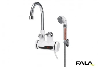 FALA Нагрівач води з LCD-дисплеєм KALTA-4 : 3кВт,до 60°С,тиск 0.1-0.6МПа,кабель-1.2 м + душовий комп