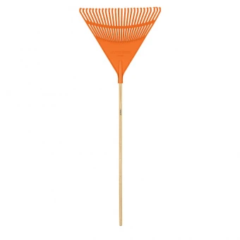 TRUPER EP-26R Граблі віялові, Пластик, жорсткі, прямі, посилені 26 зубів 610х1220х24мм