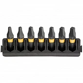 Касета з бітами DeWALT FlexTorq, L = 25 мм, біти SQ1 - 2 шт, SQ2 - 3 шт, SQ3 - 2 шт