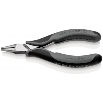 KNIPEX Кусачки торцевые ESD для электроники, антистатические, узкие режущие кромки с маленькой фаско