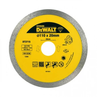 DeWalt DT3715 Круг алмазный d=110 мм, h сегмента 8 мм, для плиткореза DWC410