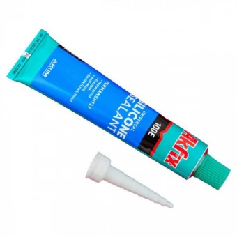 Силикон тюбик 100Е 50мл (прозрачный) блистер Akfix