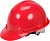 VOREL Каска для захисту голови червона з матеріалу HDPE  | 74174