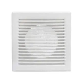 Решітка вентиляційна 204х204 мм, розємна, з сіткою, нахилені жалюзі, фланець d 150 мм Air | 61-132