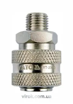 YATO Швидкоз'єднувана муфта YATO з зовніш. різьбою Ø= 1/4"  | YT-2390