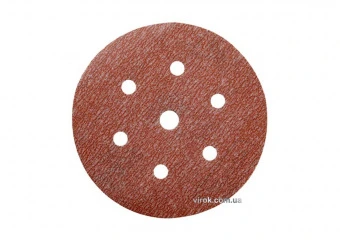 NORTON Круг шліфувальний з липучкою з 7 отворами Pro-A275; Ø= 150 мм, Р 320 (6Н+1) з наждачн паперу 