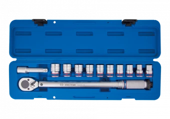 KING TONY Набор динамометрических ключей 1/2 "42-210 Нм с шестигранными головками 13-24 мм | 344251A