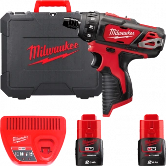 MILWAUKEE Дриль-шурупокрут акумуляторний , M12 BD-202C, 30Нм  | 4933441900