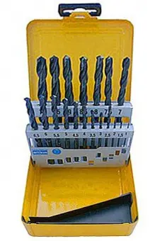 Heller Набор сверл по металлу PREFIX HSS-Co 1-10 мм, 19 шт; шаг 0,5 мм; мет. кассета