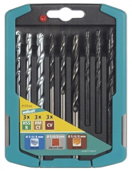 Wolfcraft комбинированный набор сверл  // 7115000