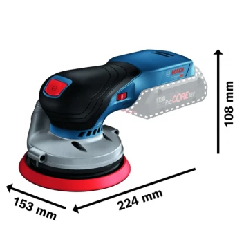 Акумуляторна ексцентрикова шліфмашина Bosch GEX 18V-125 (18 В, 125 мм, без АКБ) (0601372201)