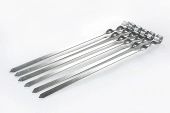 Шампур для люля-кебаб из нержавеющей стали 560х20х3мм СИЛА