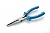 Длинногубцы прямые стандарт 180мм СИЛА