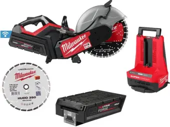 Машина відрізна акумуляторна, MX COS350G2-802, Ø350мм (+1 диск HUDD350,ЗП,2 акум.Х8Аг,картон)