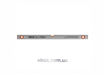 YATO Рівень алюмінієвий YATO : L= 100 см, 3 капсули  | YT-3004