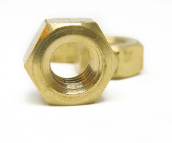 Гайка латунная шестигранная Din 934 M10 (уп 100 шт.)