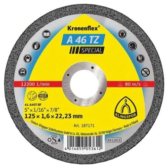 Круг відр. 125х1,6х22 А46TZ Speсial Inox Klingspor