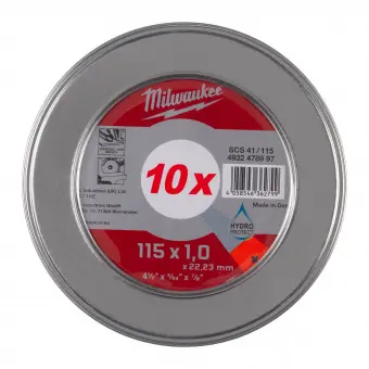 MILWAUKEE Отрезной диск SCS 41/115x1 PRO+ (10 шт) в металлическом боксе | 4932478997