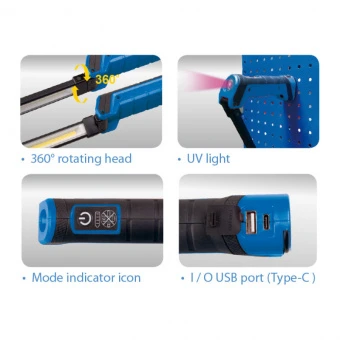 KING TONY Набор ламп переносных 2 предмета 2W+5W | P9TA0212A