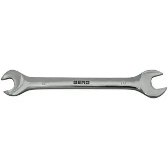 Ключ ріжковий двосторонній Cr-V 8x10мм Berg | 48-102