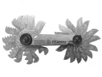 YATO Різьбомір WHITWORTH 55° YATO з 28 шаблонами в діапазоні 4-62  | YT-29982