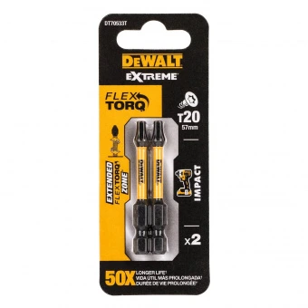 Набір біт DeWALT, ударні, IMPACT TORSION, IMPACT TORSION, Torx, Т20, L=57 мм, 2 шт